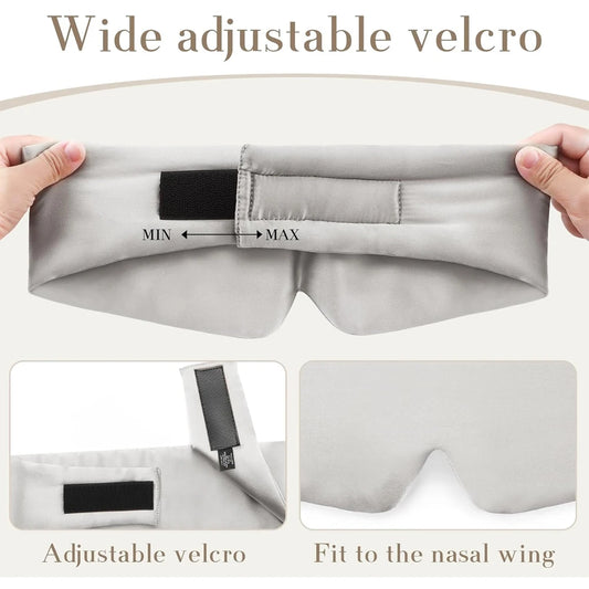 Masque de Nuit en Soie de Mûrier Kessaten – Confort et Sommeil Réparateur