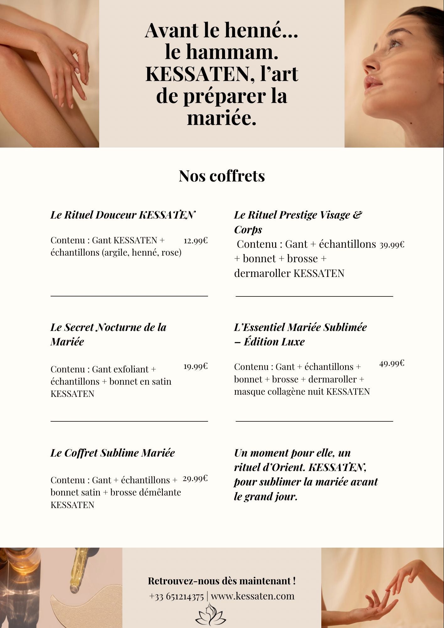 Rituel Prestige Visage & Corps KESSATEN – Soin Complet & Dermaroller