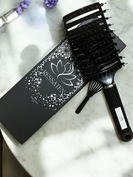 Coffret Sublime Mariée KESSATEN – Gant, Bonnet Satin, Brosse & Soins