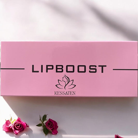 LipBoost KESSATEN – Dermaroller Visage & Lèvres avec Micro-Aiguilles en Titane + Soin Acide Hyaluronique Offert